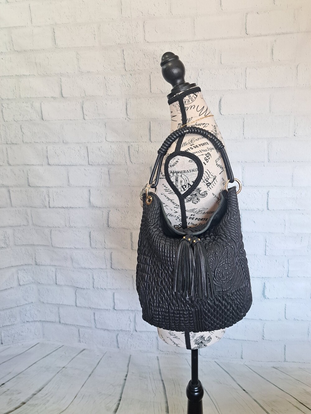 Med-Lg Paolo Masi Quilted Leather Bag